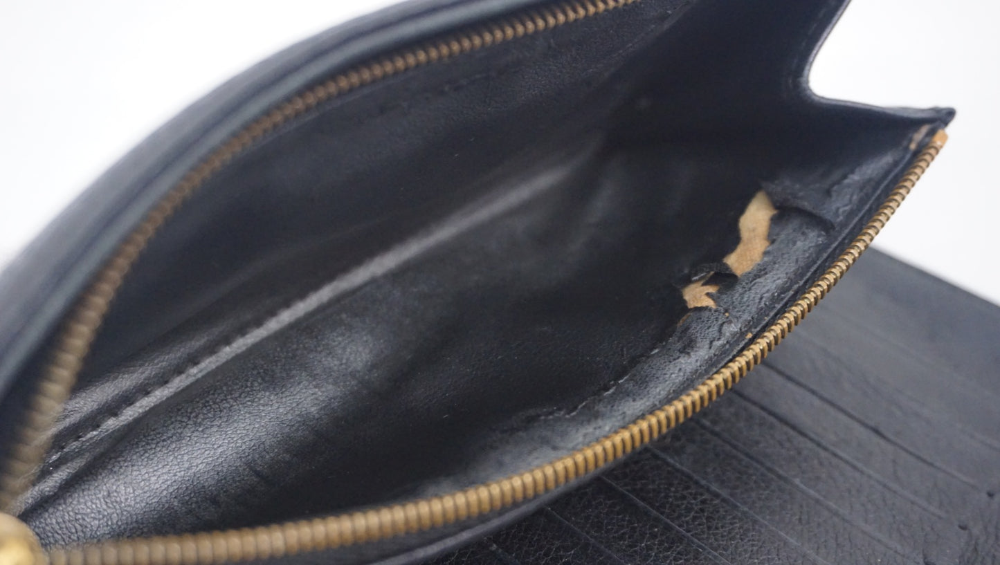 ルイヴィトン ポルトフォイユ アメリア M95549 マヒナ レザー 長財布 ノワール TH2068 LOUIS VUITTON B26G337
