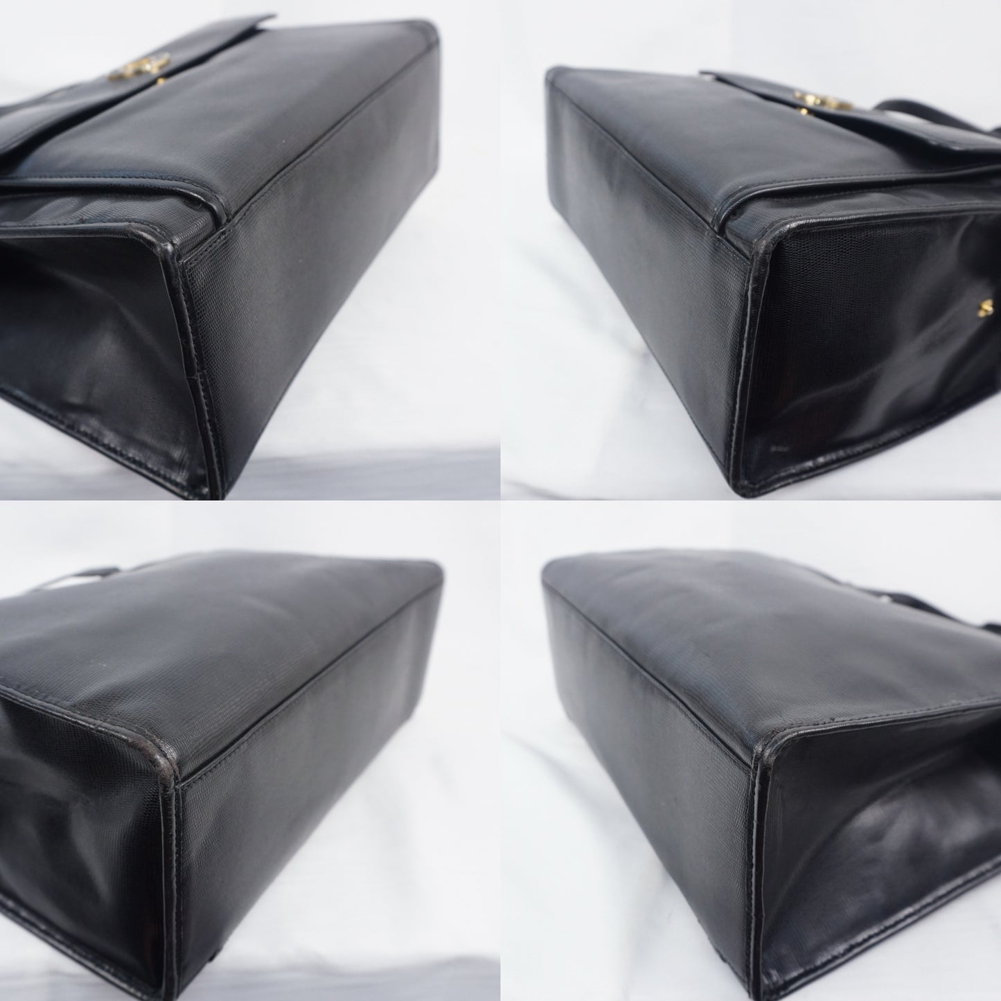 セリーヌ サークルロゴ ショルダー トートバッグ レザー ブラック M14 ヴィンテージ オールドセリーヌ B26I099